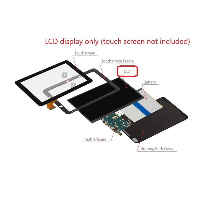 For Emerson EID-1001 Tablet 10.1 Inch LCD Display Screen Replacement