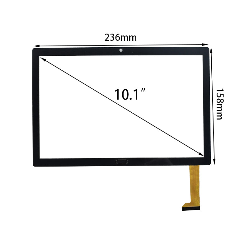 Pannello touch screen digitalizzatore da 10,1 pollici per Mextablet F708