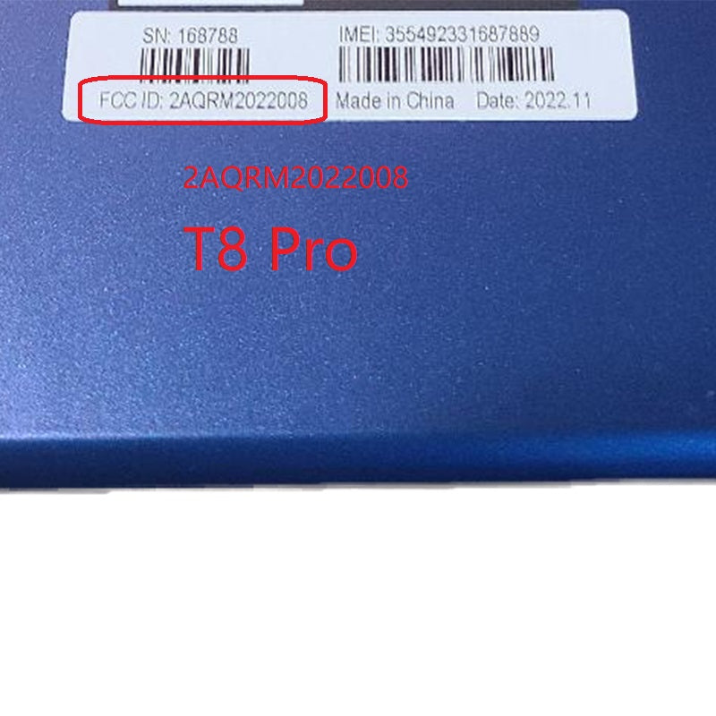 Pannello touch screen digitalizzatore in vetro da 8 pollici per FOXXD T8 PRO