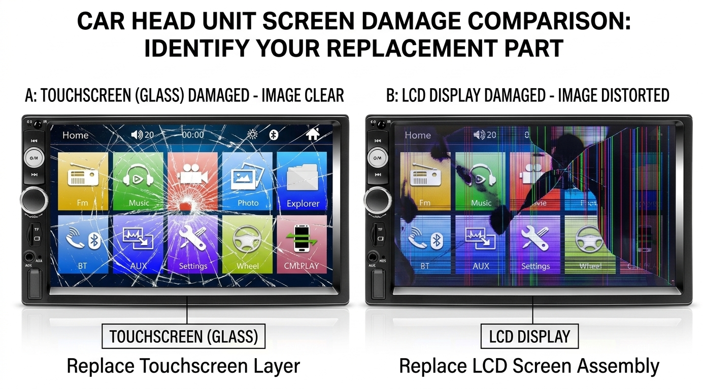 Digitalizzatore Touch Screen da 6.2" per Sony XAV-68BT