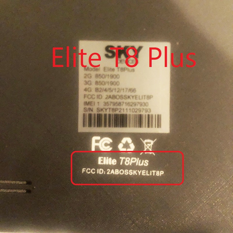 Pannello touch screen digitalizzatore in vetro da 8 pollici per dispositivi Sky Elite T8 Plus