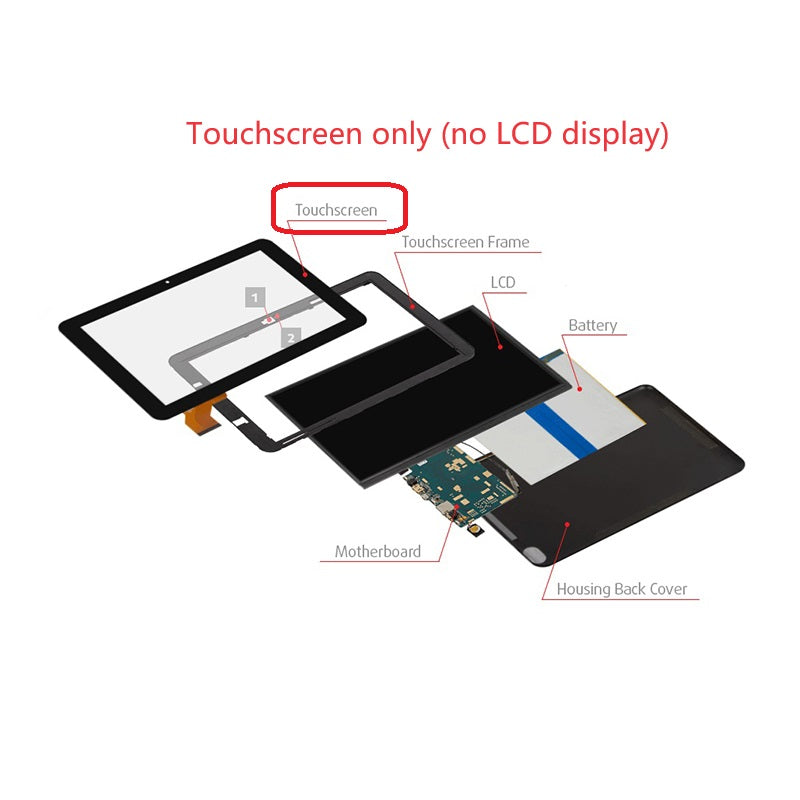 Pannello touch screen digitalizzatore da 10,1 pollici per Atvio MID1032