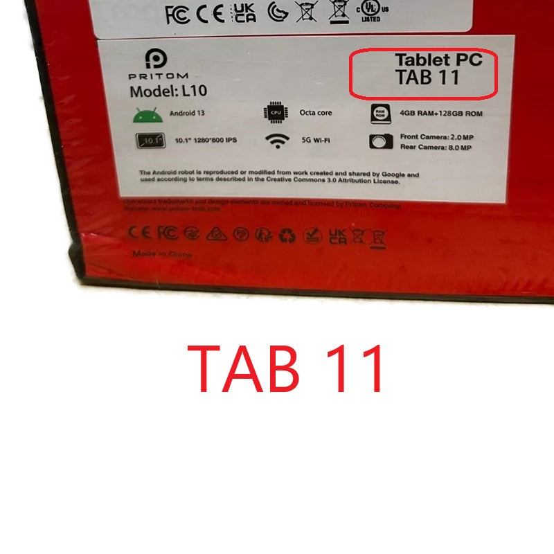Digitizer touch screen da 10,1" per Pritom Tronpad Tab11