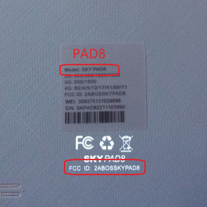 Pannello dello schermo LCD da 8 pollici per dispositivi Sky SKY PAD8 2ABOSSKYPAD8