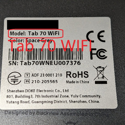 Pannello touch screen digitalizzatore da 10,1 pollici per Blackview Tab 70 WIFI