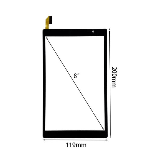 Per Pritom TronPad L8 Tablet 8 pollici Sostituzione vetro digitalizzatore touch screen