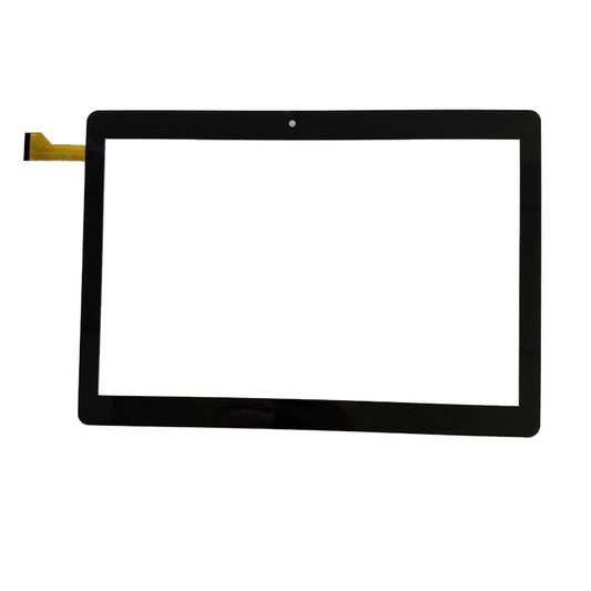 Front view of 10.1 inch touch screen digitizer glass replacement for Logicom Logikids 11 and Logikids 11p tablets.