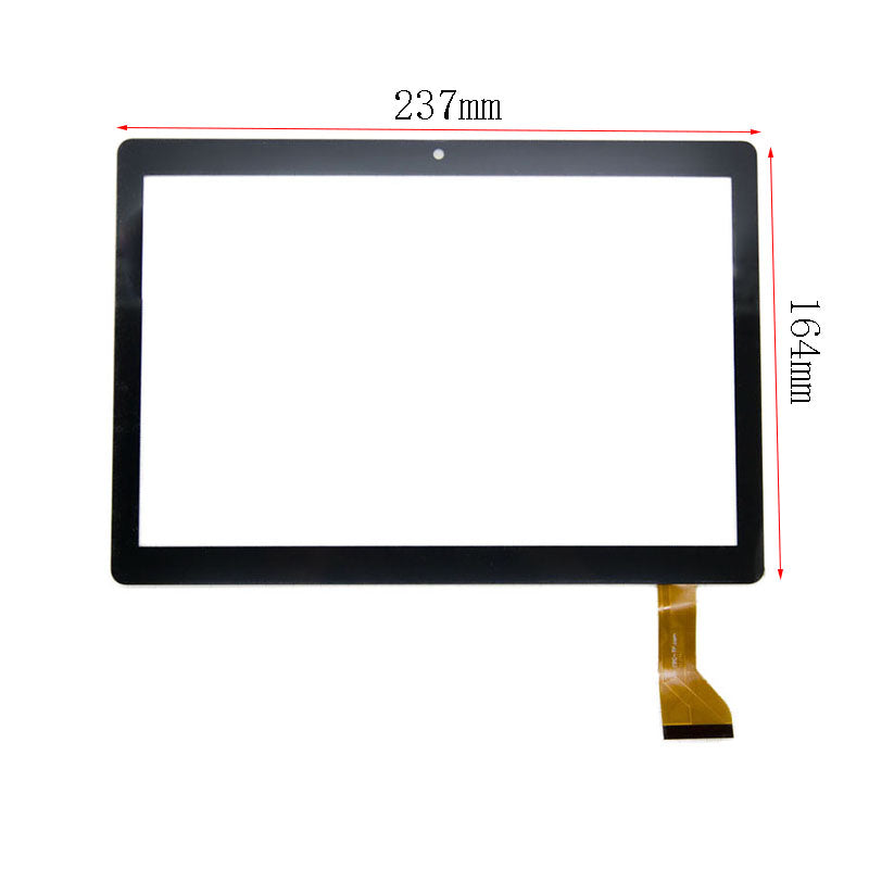 Front view of 10.1 inch replacement touch screen digitizer glass for Veidoo T12 tablet