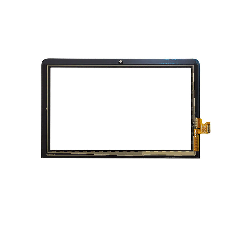 Back view of wj2556-fpc touch screen glass showing adhesive tape