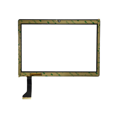 Back view of Angs-ctp-101206 touch screen glass showing adhesive tape