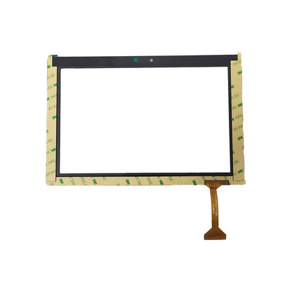Back view of AOC U107 touch screen glass showing adhesive tape