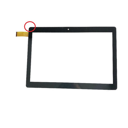 Front view of 10.1 inch replacement touch screen digitizer glass for Pritom TronPad M10 tablet