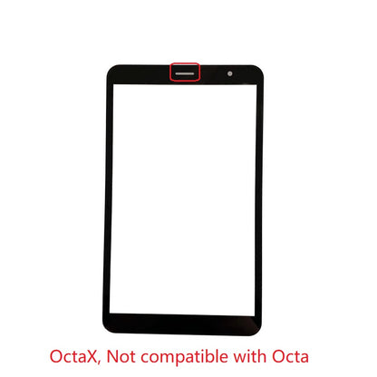 Sky Devices Elite OctaX tablet touch screen digitizer panel glass front view