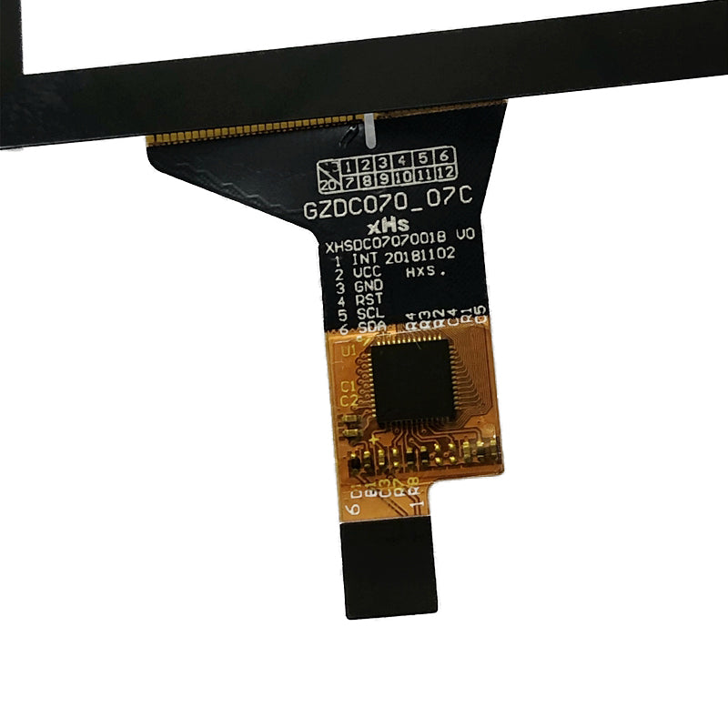Flex cable FPC connector detail for XHSDC0707001B V0 tablet touch screen digitizer replacement